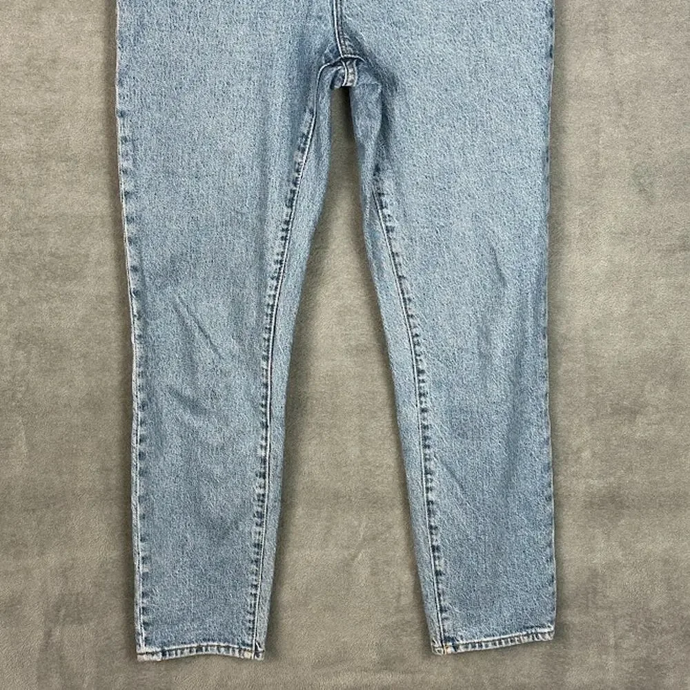 Rollas Jeans Womens 28 Blue Dusters High Rise Slim Straight Stretch Pockets
